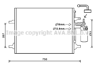 Skraplacz klimatyzacji AVA QUALITY COOLING VO5166D