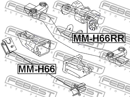 Poduszka silnika FEBEST MM-H66RR