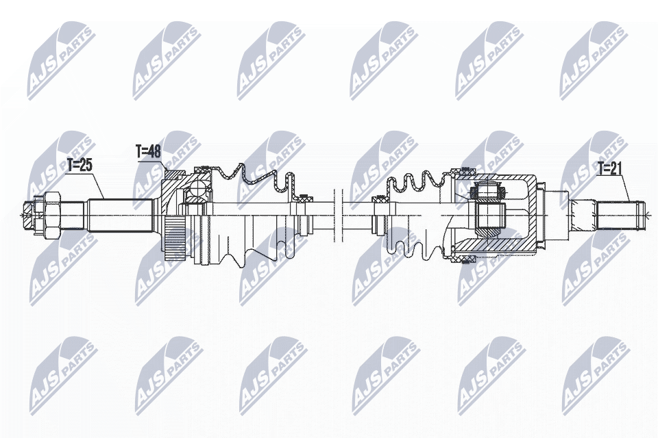 Wał napędowy NTY NPW-NS-076