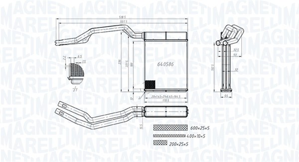 Nagrzewnica MAGNETI MARELLI 350218453000