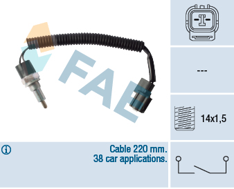 Włącznik świateł cofania FAE 40585