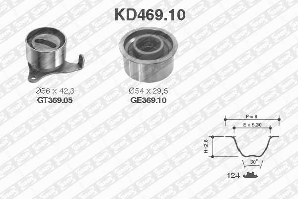 Zestaw paska rozrządu SNR KD469.10