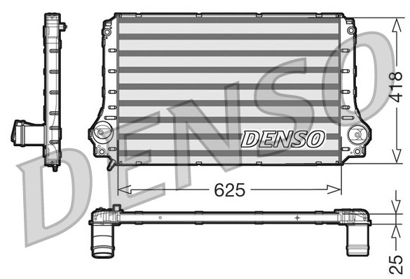 Chłodnica powietrza intercooler DENSO DIT50003