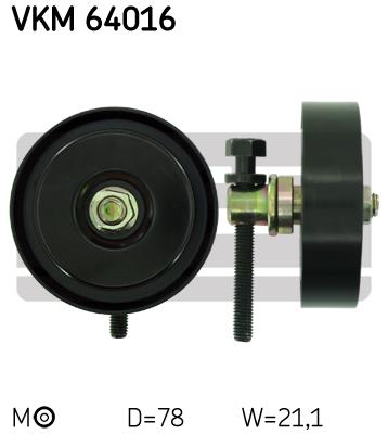 Rolka prowadząca paska osprzętu SKF VKM 64016