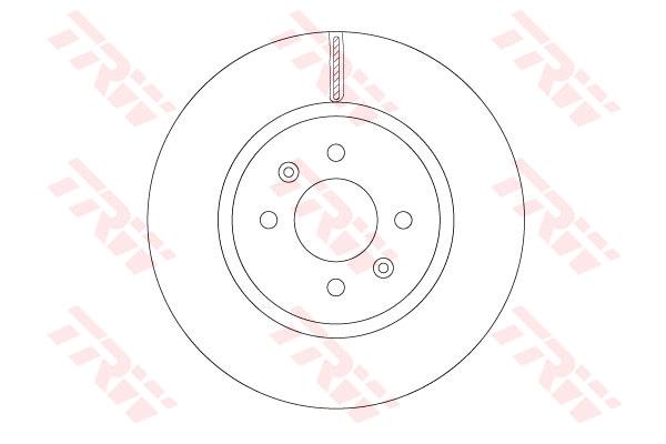 Tarcza hamulcowa TRW DF6842