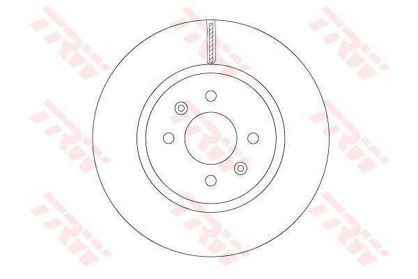 Tarcza hamulcowa TRW DF6842