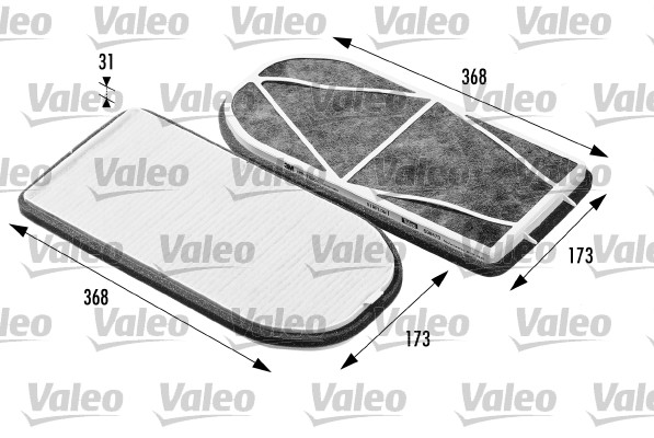 Filtr kabinowy VALEO 698470