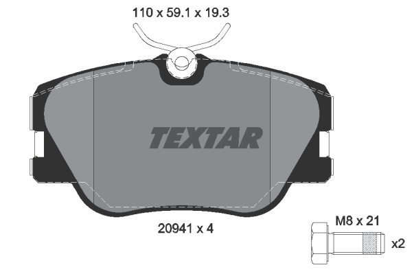 Klocki hamulcowe TEXTAR 2094102