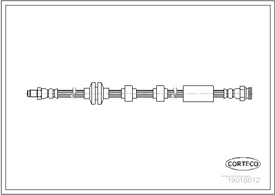 Przewód hamulcowy elastyczny CORTECO 19018612