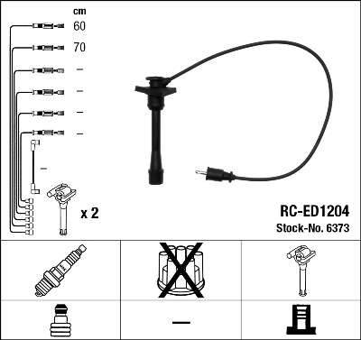Przewody zapłonowe NGK 6373
