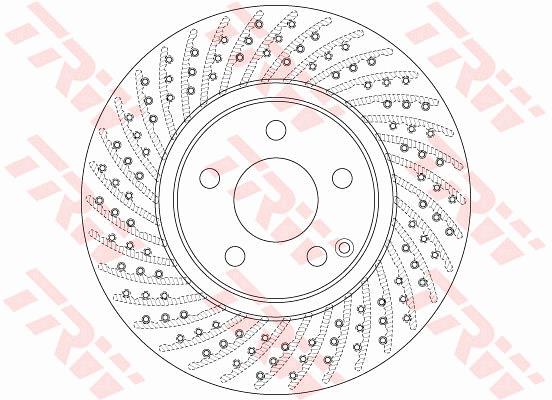 Tarcza hamulcowa TRW DF6477