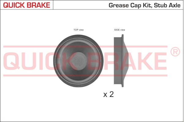 Pokrywa łożyska koła QUICK BRAKE 9828K