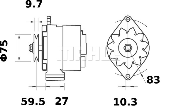 Alternator MAHLE MG 478