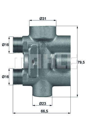 Termostat oleju MAHLE TO 9 75