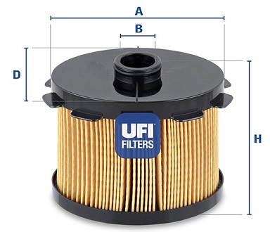 Filtr paliwa UFI 26.688.00
