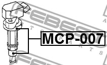 Wtyczka, cewka zapłonowa FEBEST MCP-007
