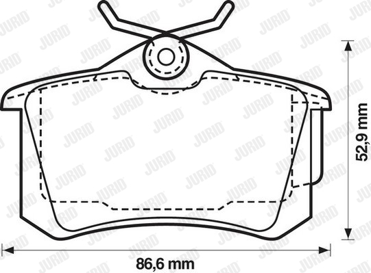 Klocki hamulcowe JURID 573005JC