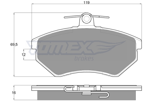 Klocki hamulcowe TOMEX BRAKES TX 10-63