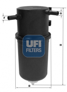 Filtr paliwa UFI 24.145.00