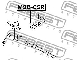 Guma stabilizatora FEBEST MSB-CSR
