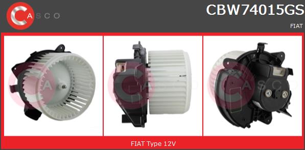 Wentylator wnętrza CASCO CBW74015GS
