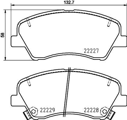 Klocki hamulcowe HELLA 8DB 355 036-501