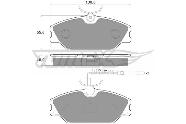 Klocki hamulcowe TOMEX BRAKES TX 10-76