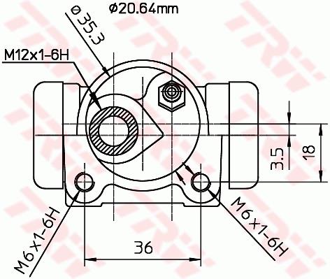 Cylinderek TRW BWF166
