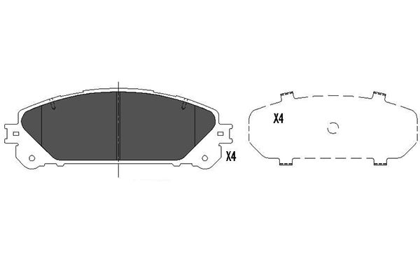 Klocki hamulcowe KAVO PARTS KBP-9116
