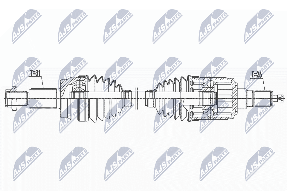 Wał napędowy NTY NPW-LR-027