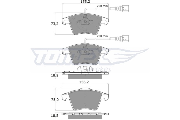 Klocki hamulcowe TOMEX BRAKES TX 13-93