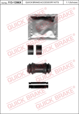 Zestaw tulei prowadzących zacisk hamulca QUICK BRAKE 113-1396X