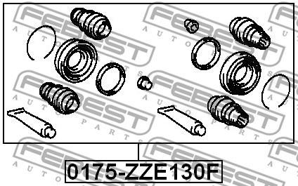 Zestaw naprawczy zacisku FEBEST 0175-ZZE130F