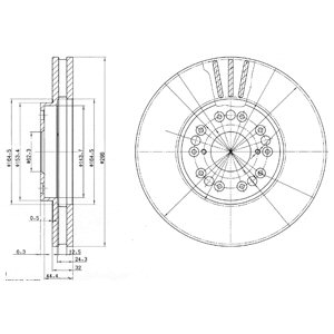 Tarcza hamulcowa DELPHI BG2829