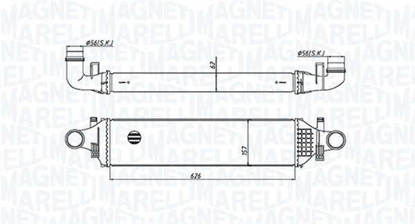 Chłodnica powietrza intercooler MAGNETI MARELLI 351319205420