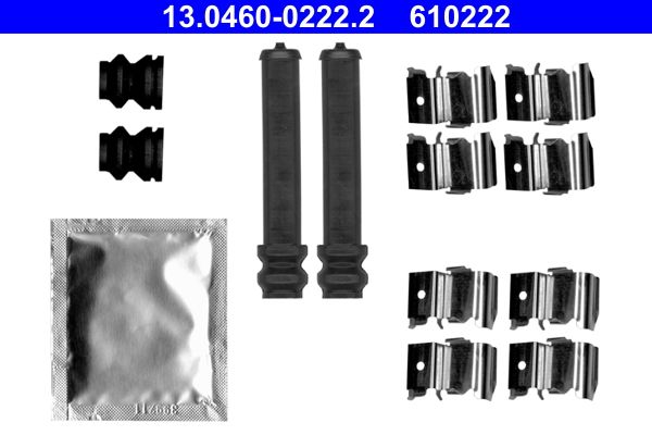 Zestaw akcesoriów montażowych  klocków hamulcowych ATE 13.0460-0222.2
