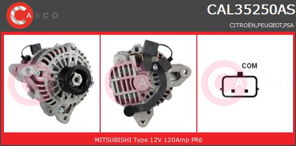 Alternator CASCO CAL35250AS