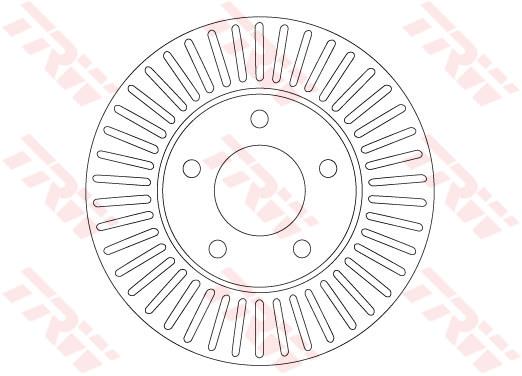Tarcza hamulcowa TRW DF6922