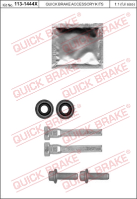 Zestaw tulei prowadzących zacisk hamulca QUICK BRAKE 113-1444X