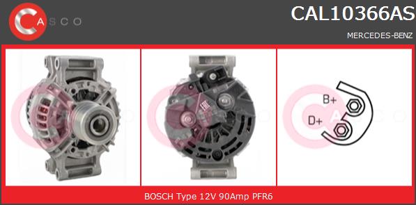 Alternator CASCO CAL10366AS