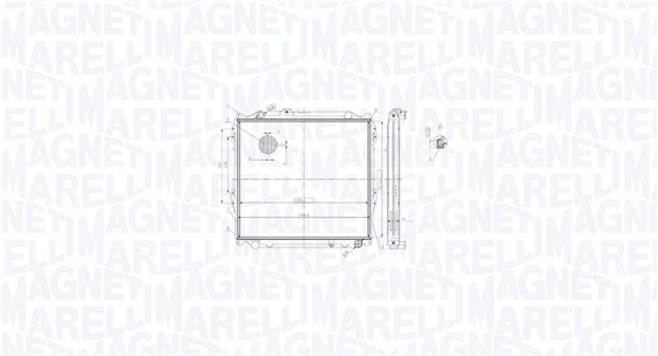 Chłodnica, układ chłodzenia silnika MAGNETI MARELLI 350213213900