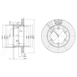 Tarcza hamulcowa DELPHI BG3399