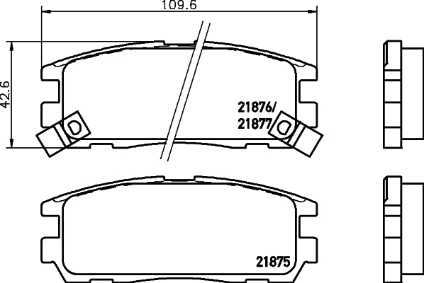Klocki hamulcowe HELLA 8DB 355 016-621