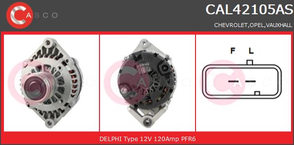 Alternator CASCO CAL42105AS