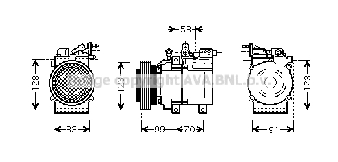 Kompresor klimatyzacji AVA QUALITY COOLING HYAK197