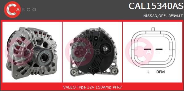 Alternator CASCO CAL15340AS