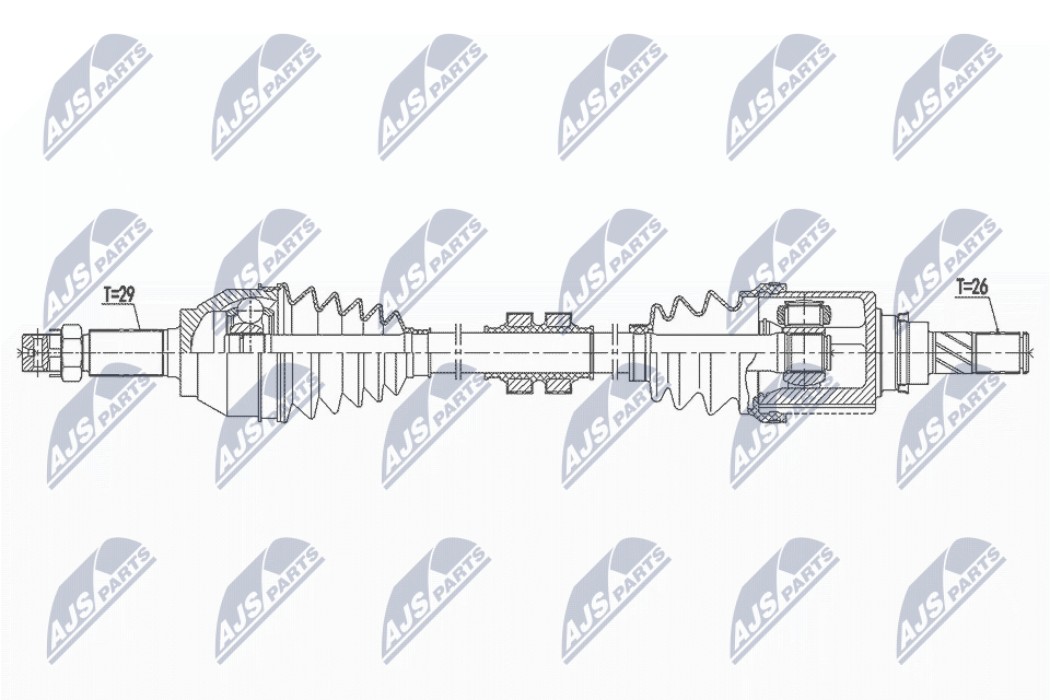 Wał napędowy NTY NPW-NS-144