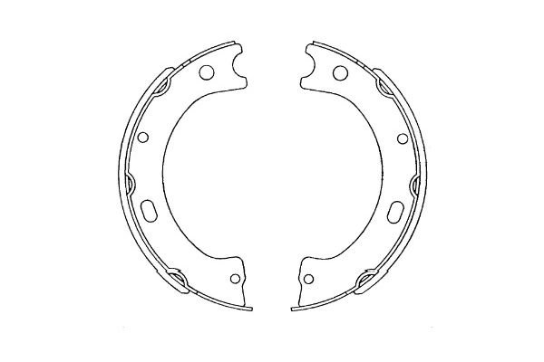 Zestaw szczęk hamulcowych KAVO PARTS KBS-7420