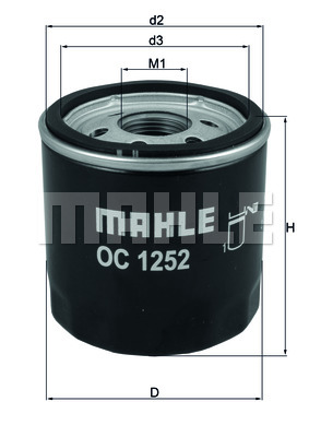 Filtr oleju MAHLE OC 1252
