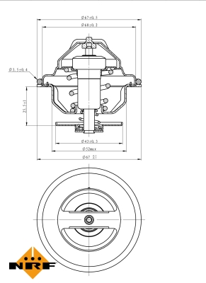 Termostat NRF 725047